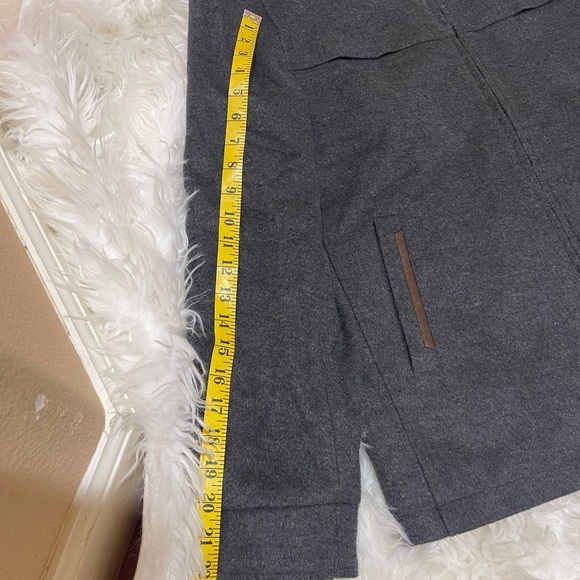 ENZO Tovare Men's  Button Peacoat  Wool Blend  Black Gray-Made In China Sz Small - Picture 10 of 10